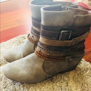 Jelly pop grey booties